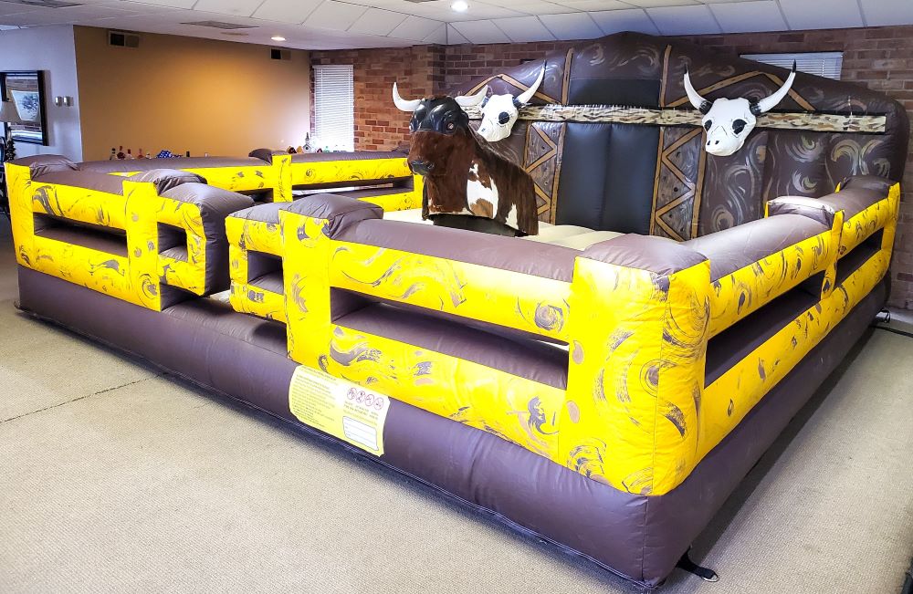 Mechanical Bull setup for indoor Party